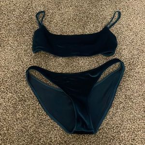 Blue Velvet Triangl Bikini
